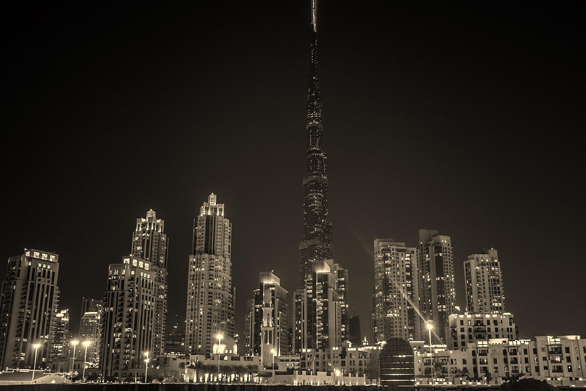 Dubai at night — AI in real estate 2026