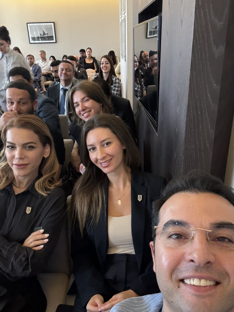 Saied Nazemi with the TRPE Dubai team at the launch event, Dubai 2022